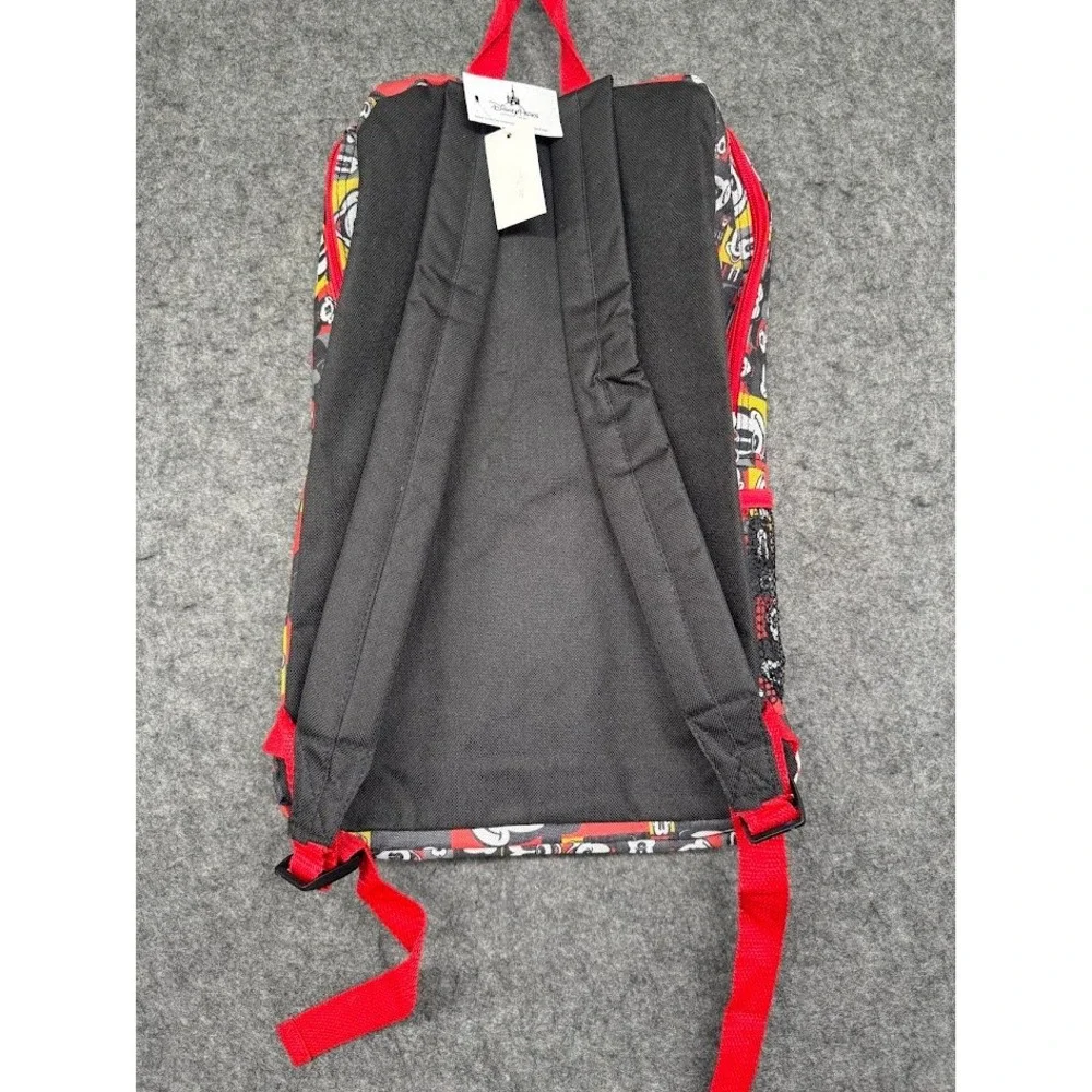 Disney Walt‎ Disney World Mickey Mouse All Over Print Backpack Red Yellow New